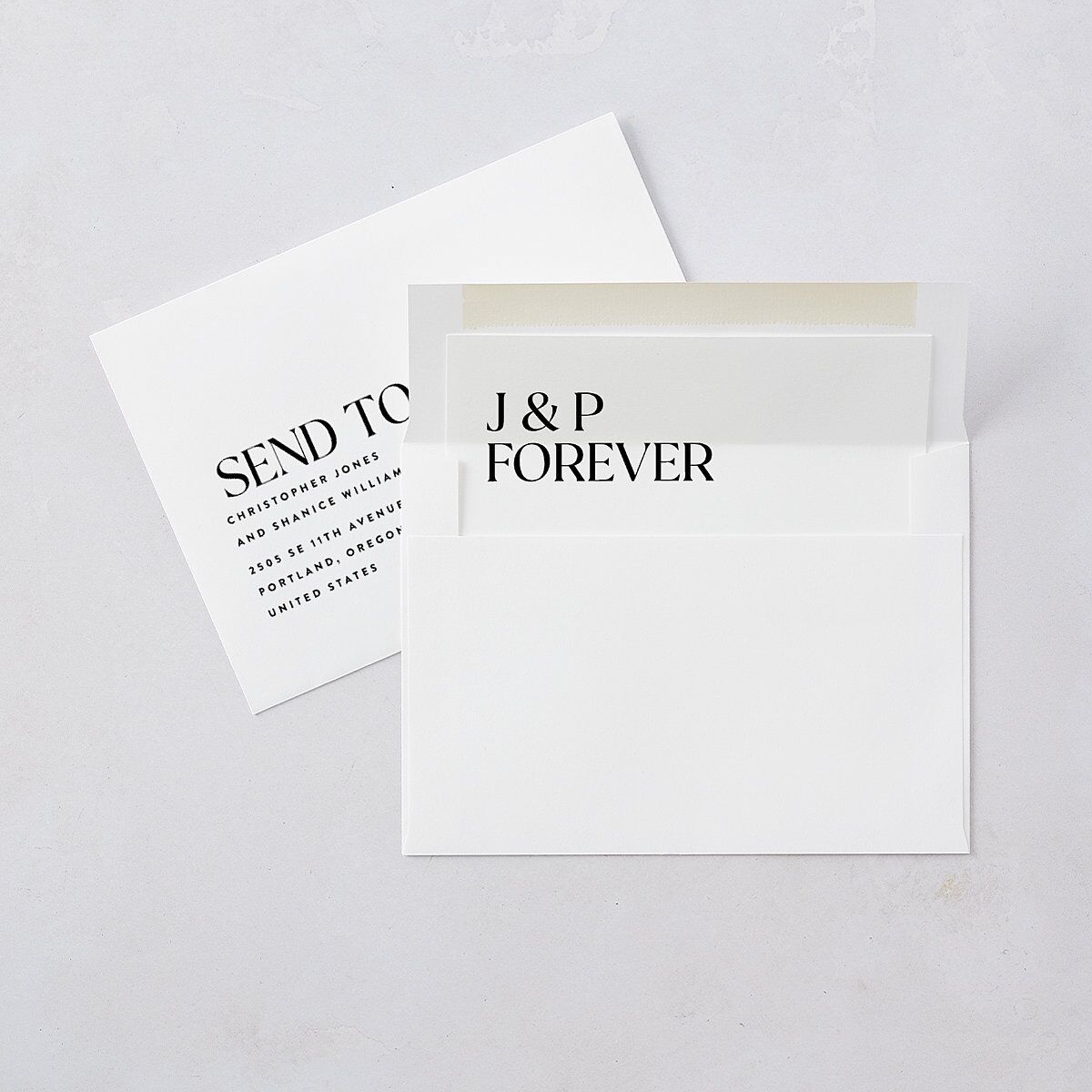 Big Yes Save the Date Cards Pure White Signature smooth Blank Rounded