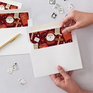 Letters to Santa Baby Announcement Envelope Liners Cotton Standard
