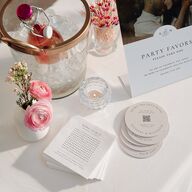 Elegant Photo Monogram Bar Bended Tabletop Sign X-small Pure White Standard Plastic XS Tabletop Bar