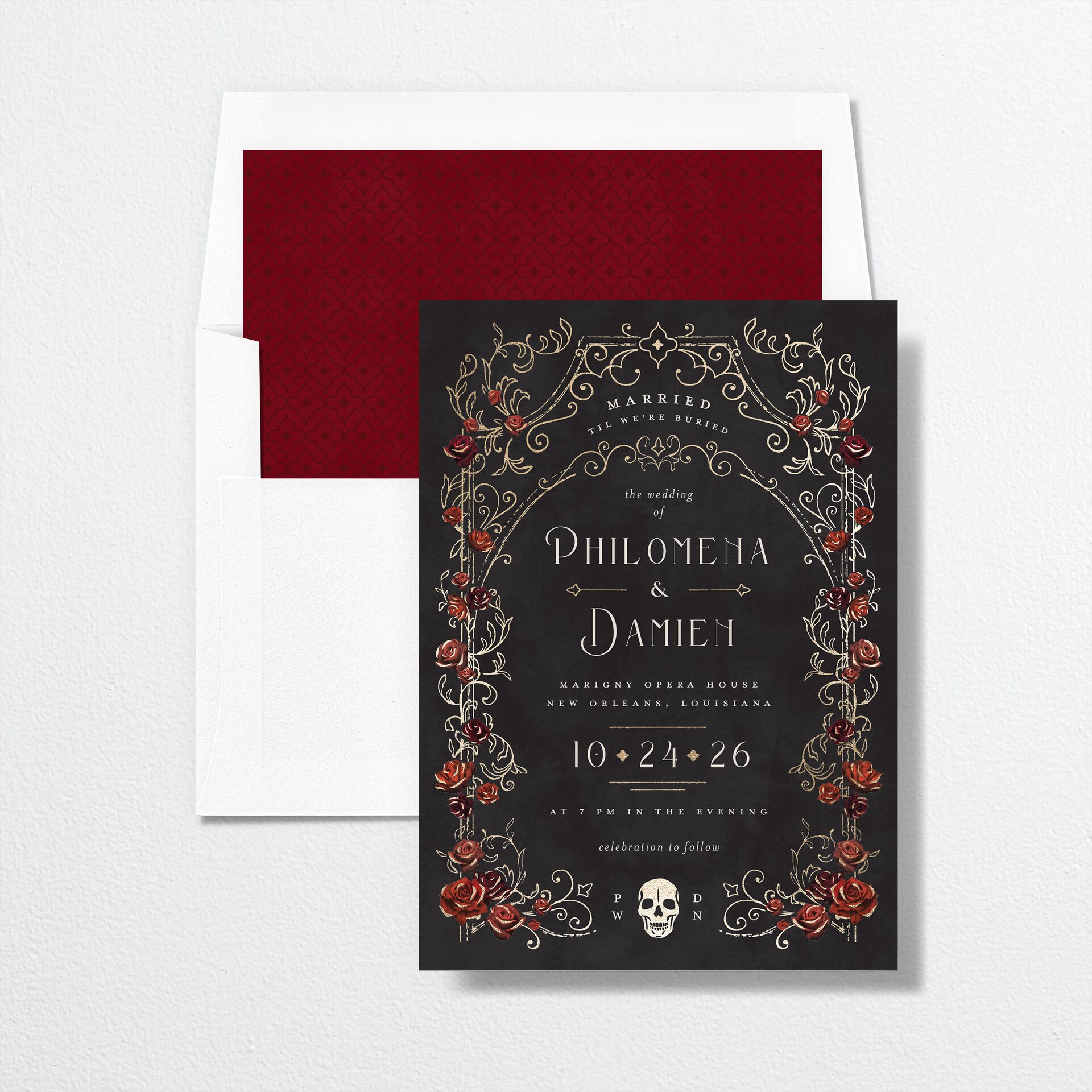 Gothic Gate Foil Envelope Liners — view 1