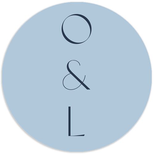 Surround Wedding Stickers Moody Blue