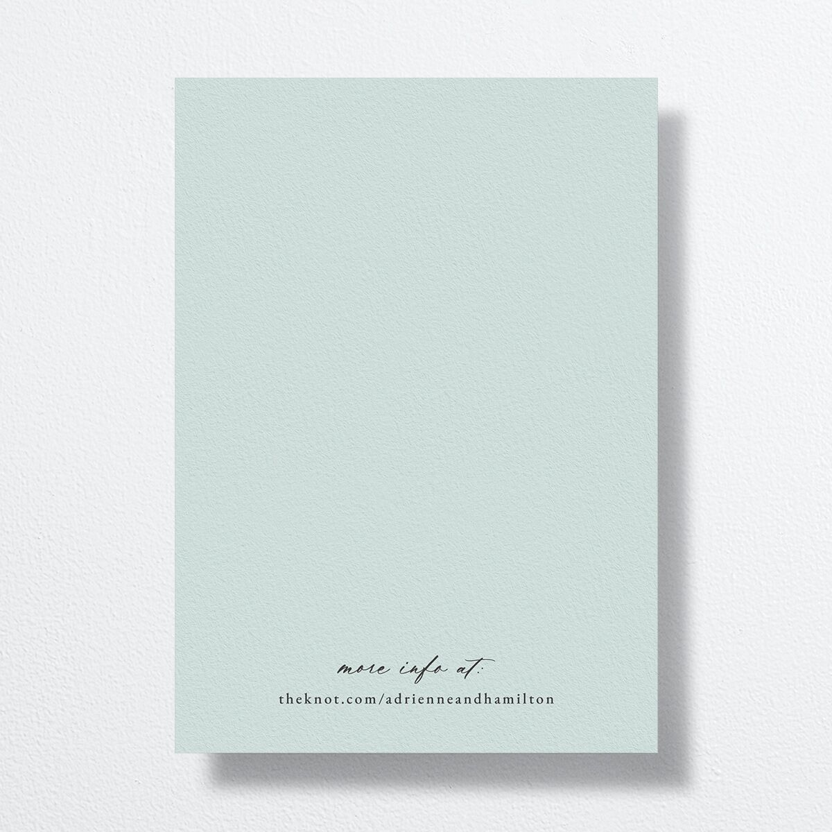 Beach Monogram Wedding Invitations Pale Blue Signature No