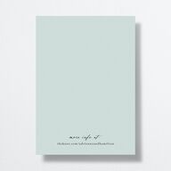 Beach Monogram Wedding Invitations Pale Blue Signature No