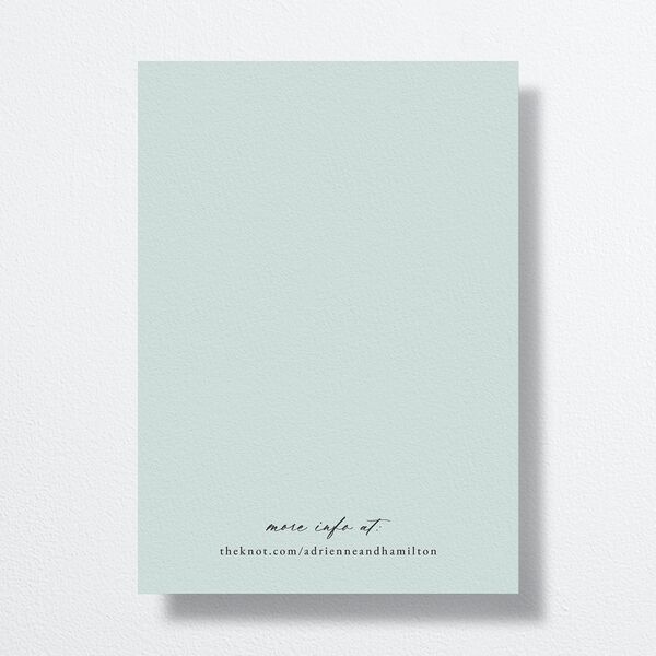 Beach Monogram Wedding Invitations Pale Blue Signature No