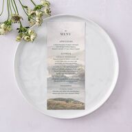 Vintage Landscape Menus Dark Green Signature