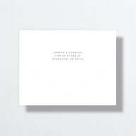 Simple Modern Wildflowers All-in-One Wedding Invitations Deep Olive Signature Light Both Recipient and Return Addresses No