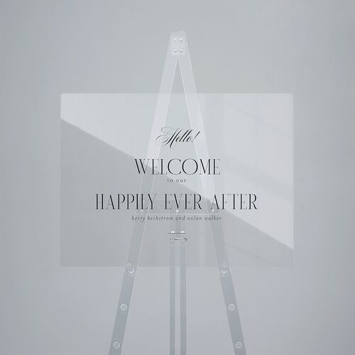 Cosmopolitan Acrylic Welcome Sign Medium Champagne Standard Acrylic M Welcome