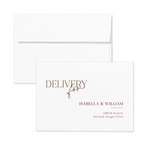 Nothing Fancy Response Card Envelopes White Peony Return Address Signature Standard