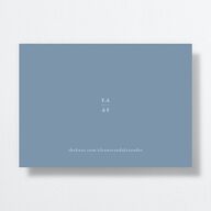 Timeless Floral Foil Save the Date Cards Gold Dusty Blue Signature smooth No