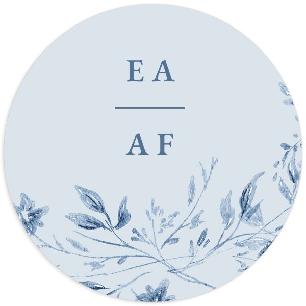Timeless Floral Foil Wedding Stickers
