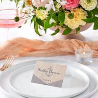 Vintage Nautical Place Cards French Blue Signature