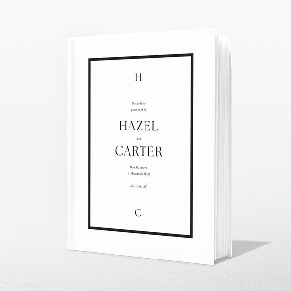 Simple Frame Guest Books Pure White