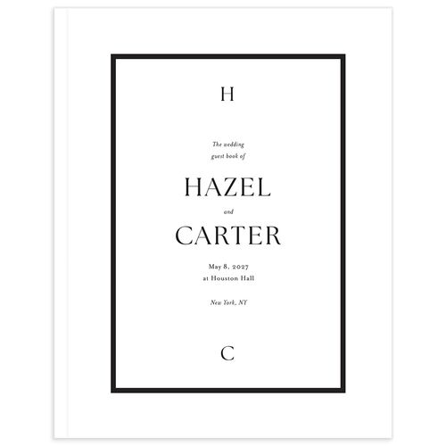 Simple Frame Guest Books Pure White