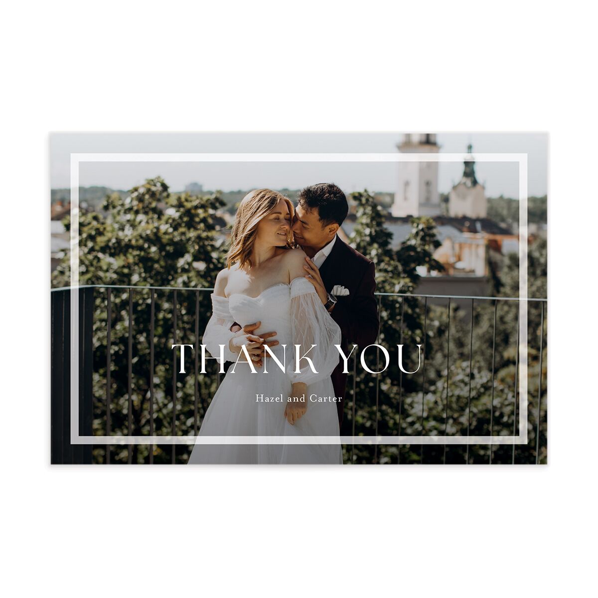 Simple Frame Thank You Postcards