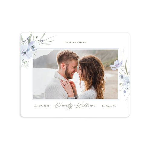 Floral Photo Save The Date Magnets Ocean Magnet Paper