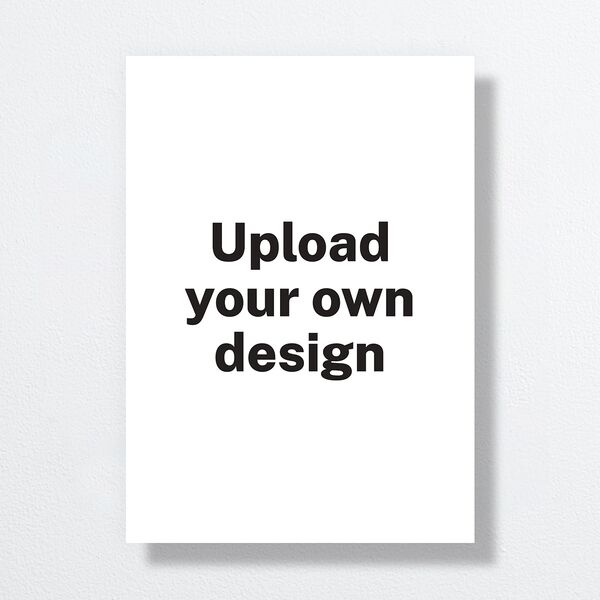 Upload Your Own Design Portrait Save the Date Cards Pure White Signature smooth No Standard