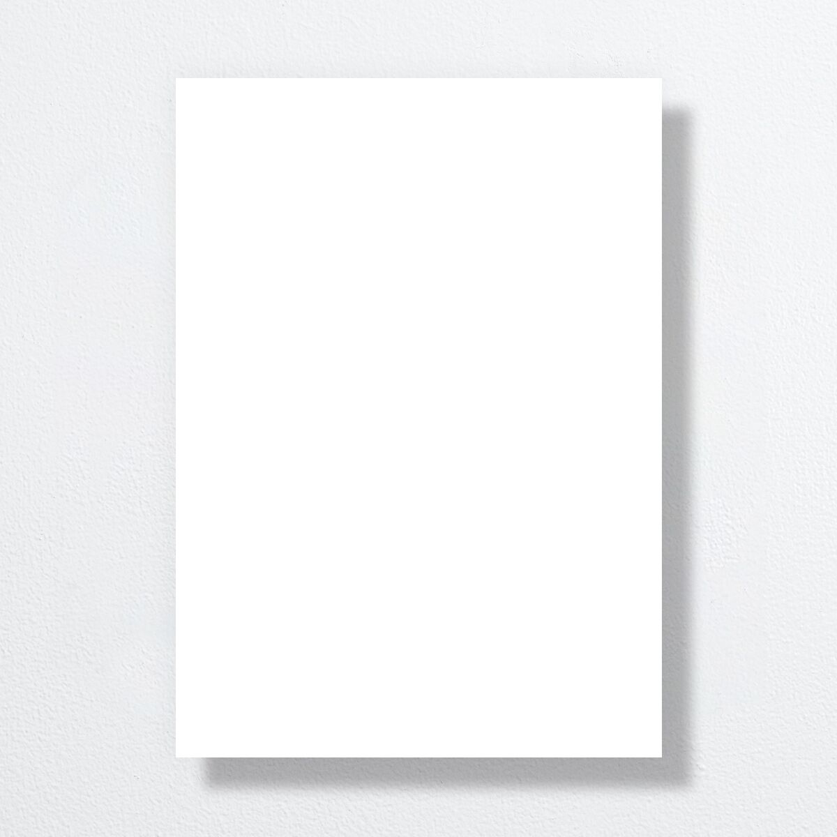 Upload Your Own Design Portrait Wedding Invitations Pure White Signature No Standard