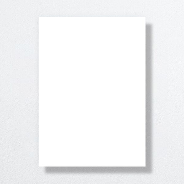 Upload Your Own Design Portrait Wedding Invitations Pure White Signature No Standard