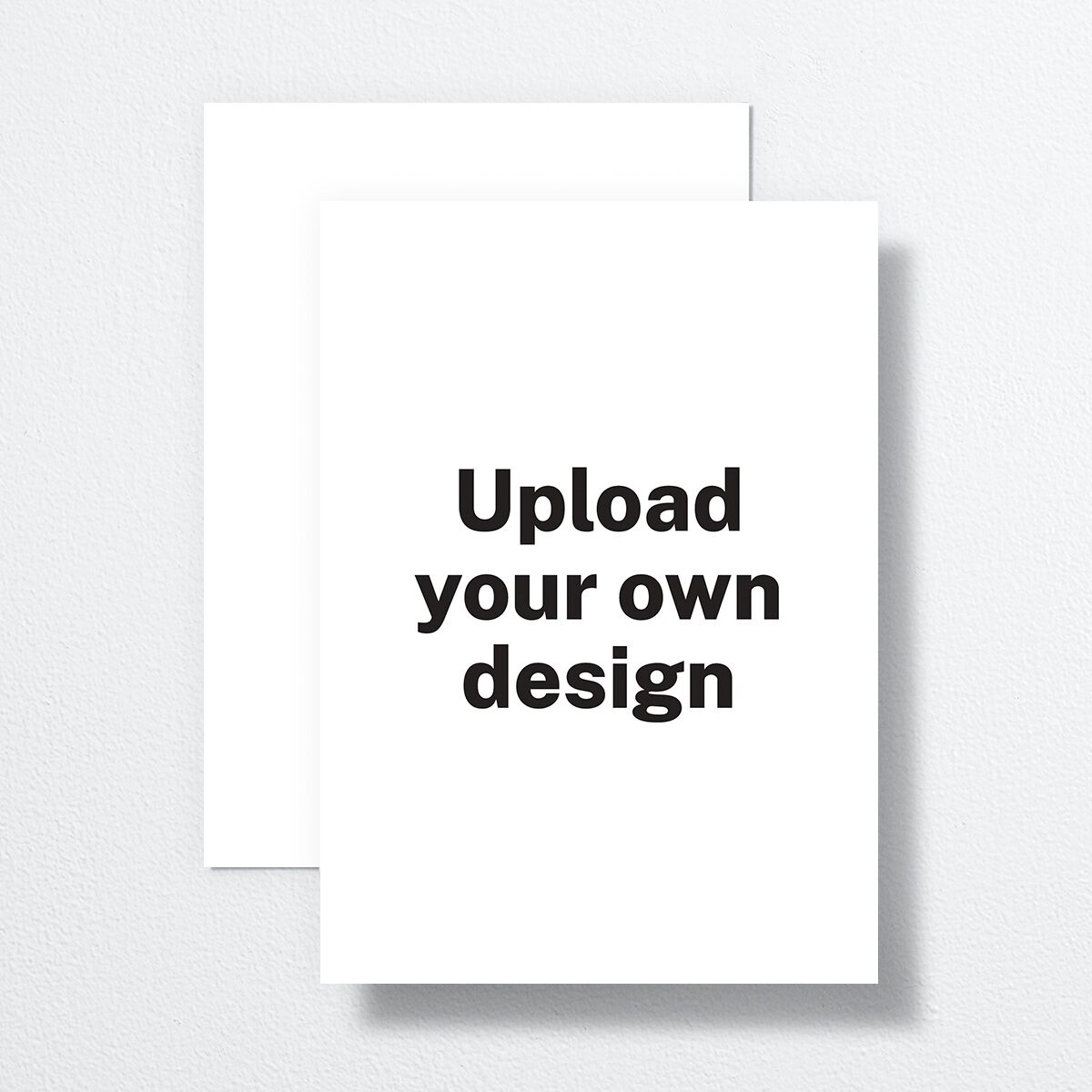 Upload Your Own Design Portrait Wedding Invitations Pure White Signature No Standard