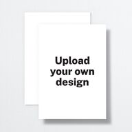 Upload Your Own Design Portrait Wedding Invitations Pure White Signature No Standard
