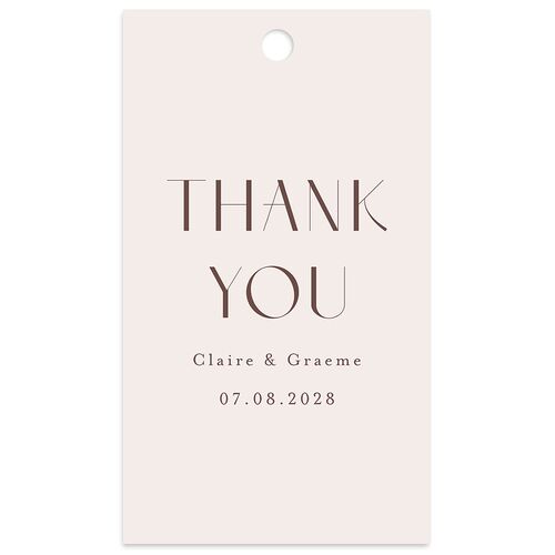 Tartan Crest Favor Gift Tags Fawn Signature