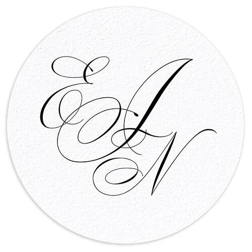 Exquisite Calligraphy Coasters Pure White Cardboard Circle
