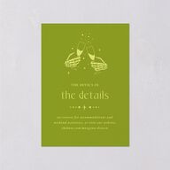 Til Death Do We Disco Wedding Event Detail Cards Pear Signature Standard