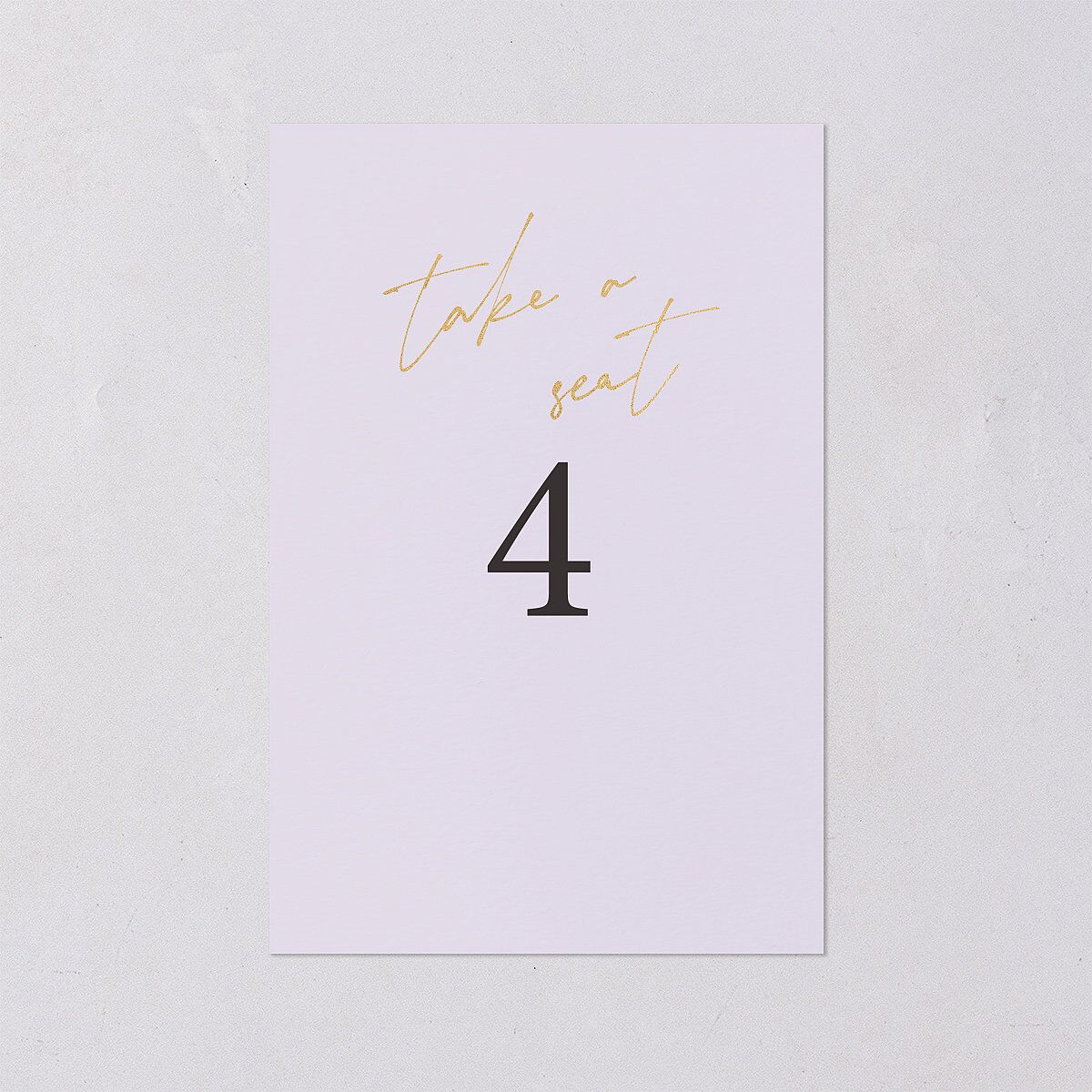 Just Love Table Numbers Gold Sheer Lilac Signature