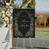 Opulent Garden Standard Welcome Sign Medium Scottish Green Standard Indoor Foam Core M Welcome