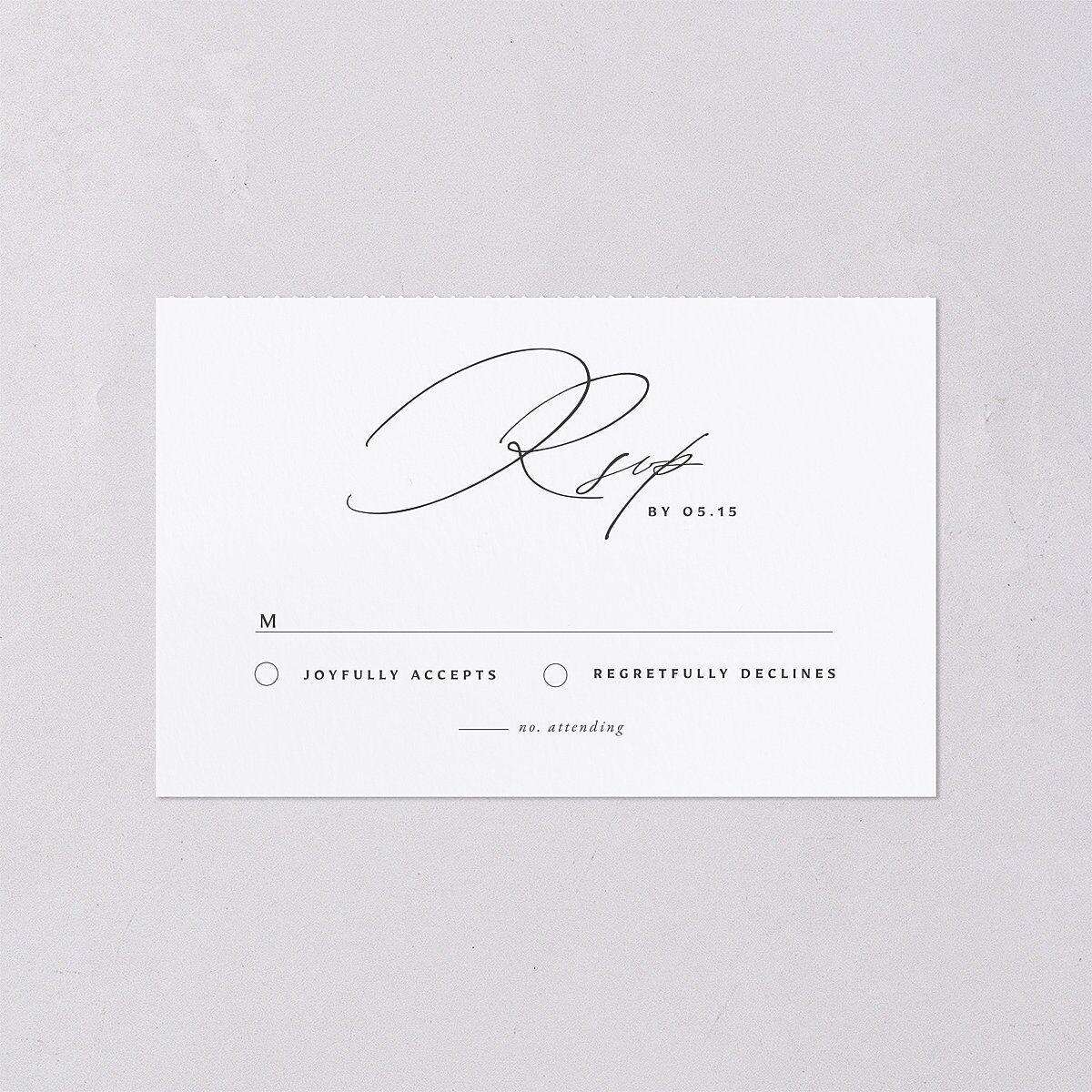 Simply Classic All-in-One Wedding Invitations — view 4