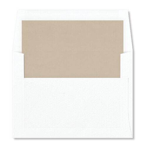 Watercolor Crest Standard Envelope Liners Mocha Standard
