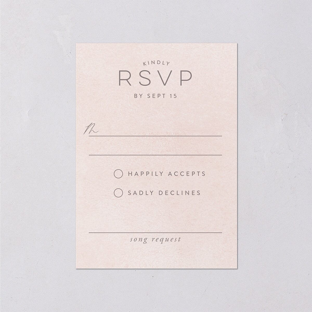 Painted Desert Wedding Response Cards — view 1