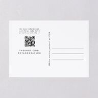 Elegant Grid Save the Date Cards Licorice Signature smooth Blank No Standard