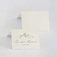 Dainty Fairytale Greenery Place Cards Hunter Green Signature