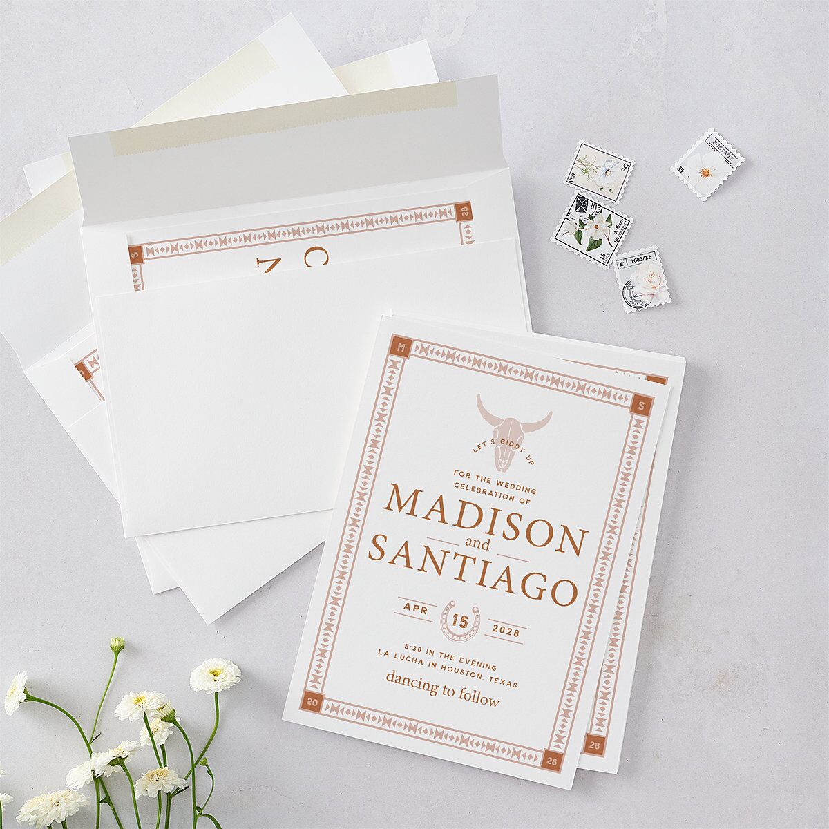 Hitched in Texas Wedding Invitations — view 4