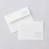 Simply Devoted Save the Date Cards Pure White Signature smooth Blank No Standard