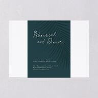 Lavish Palm Rehearsal Dinner Invitations Deep Lake Signature Blank