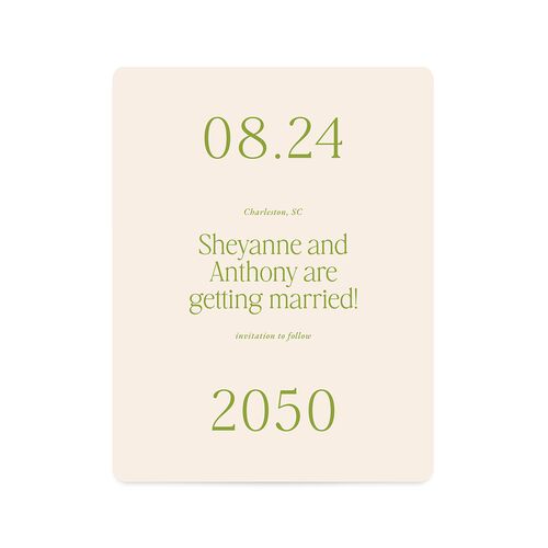 Modern Editorial Wedding Date Save The Date Magnets Meadow Magnet Paper
