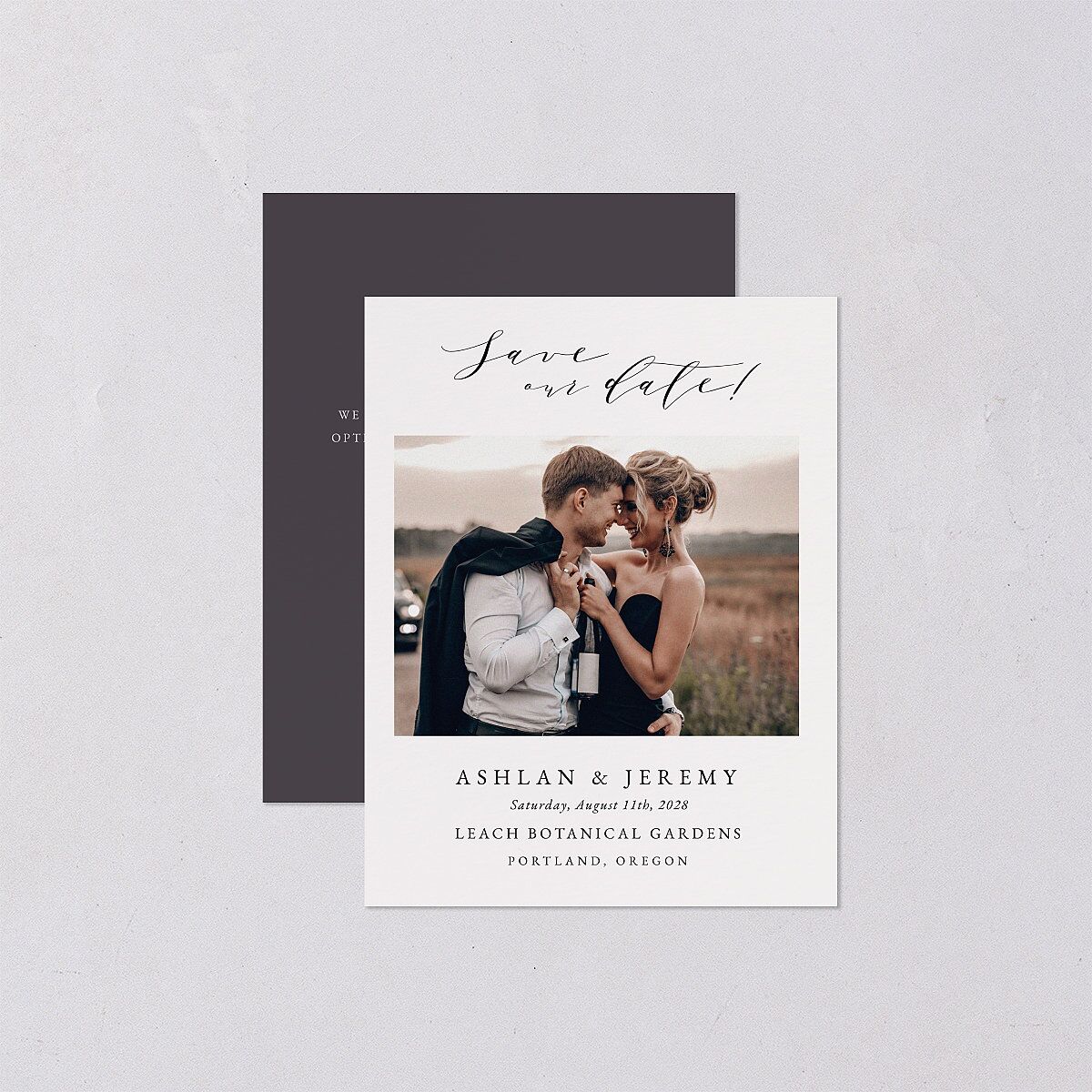Simply Elegant Save the Date Petite Cards — view 1