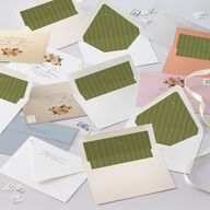 Botanical Citrus Garden Euro Envelope Liners Luxe Rose Gold
