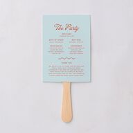 Cabana Stripes Fan Programs Pastel Blue Signature Standard