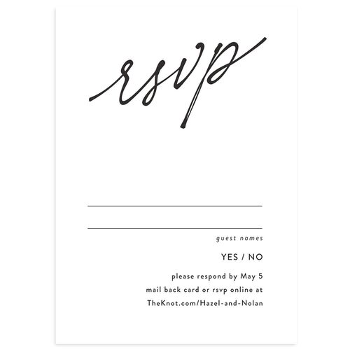 Forever Arch Wedding Response Cards Charcoal Signature Standard