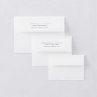 Destination Photo Poster Save the Date Magnet Envelopes Dusty Blue White Both Recipient and Return Addresses Signature Standard