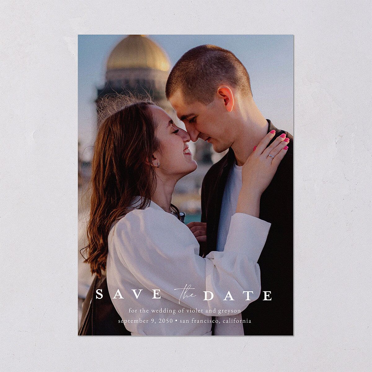 Ethereal Floral Save The Date Cards — view 2