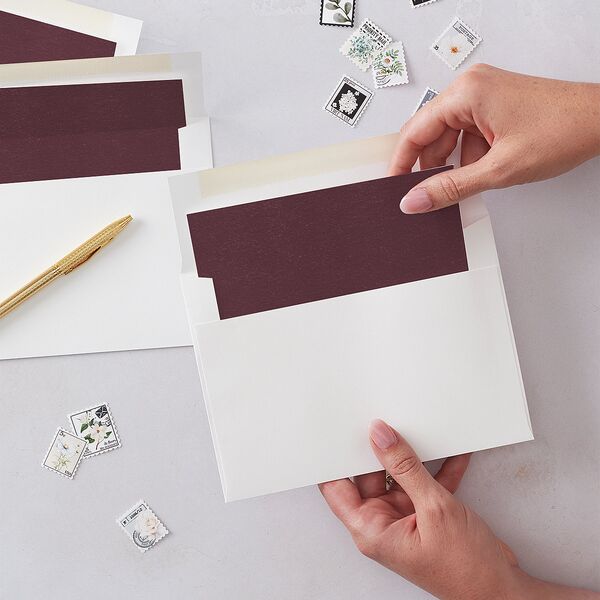 Cozy Plaid Holiday Envelope Liners Forest Standard