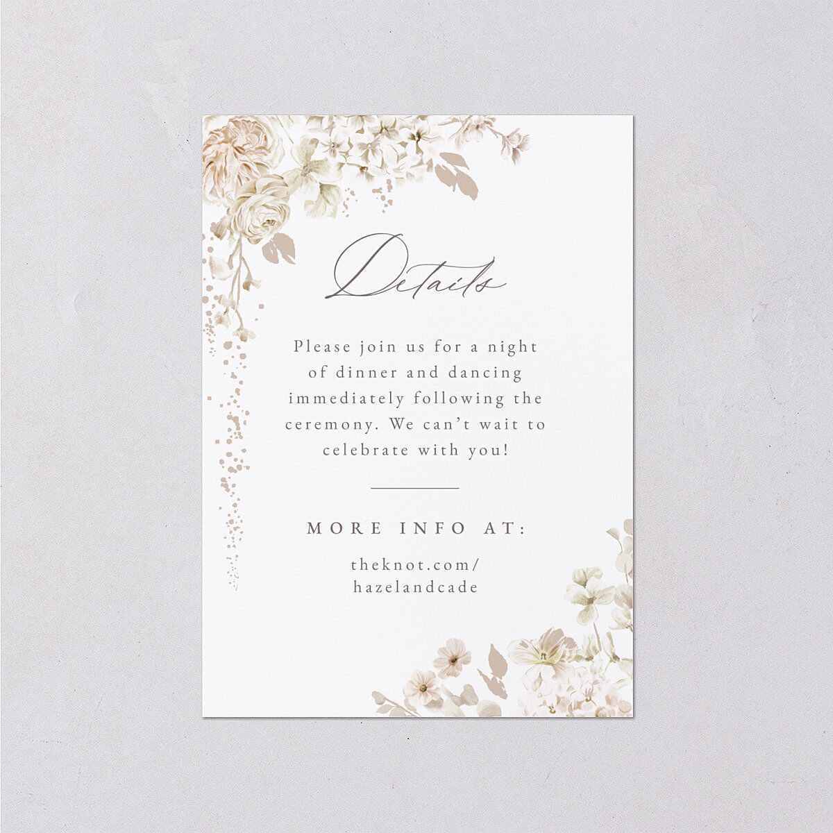 Luxury Floral Archway Wedding Enclosure Cards Dijon Signature Standard