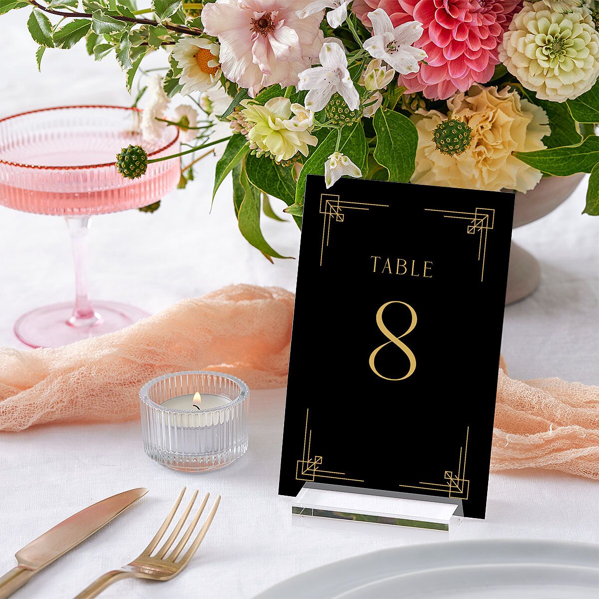 Vintage Hollywood Table Numbers — view 3