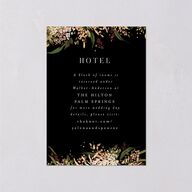 Moody Romance Wedding Enclosure Cards Gold Midnight Signature
