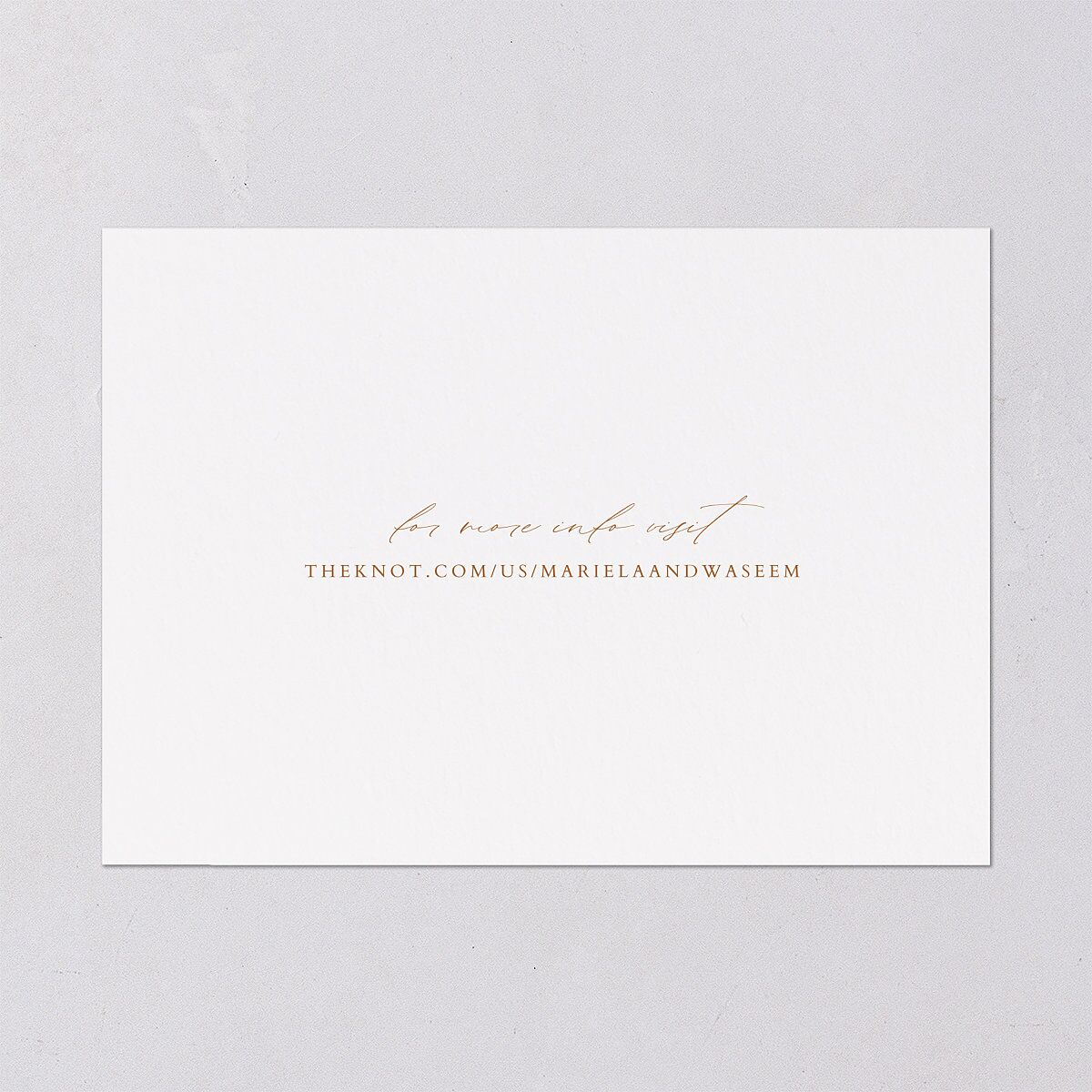 Classic Cascade Save The Date Cards Snow Signature smooth Blank No