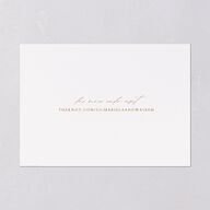 Classic Cascade Save The Date Cards Snow Signature smooth Blank No